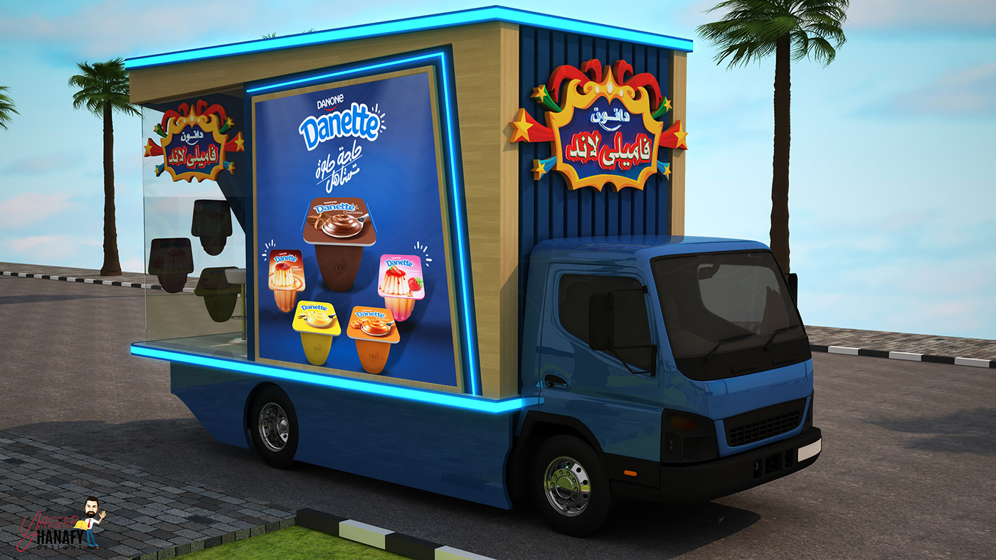 activia car Danette dango Danone MAX Roadshow Truck yasser hanafy yoghurt