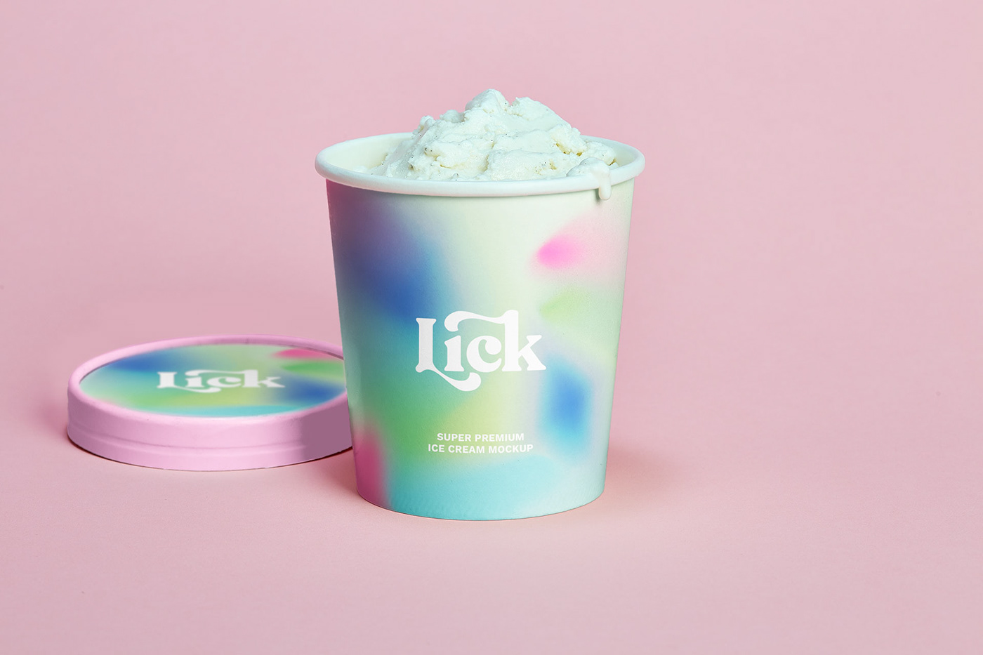 Ice Cream Tub Mockup - 8 Views Graphic by illusiongraphicdesign