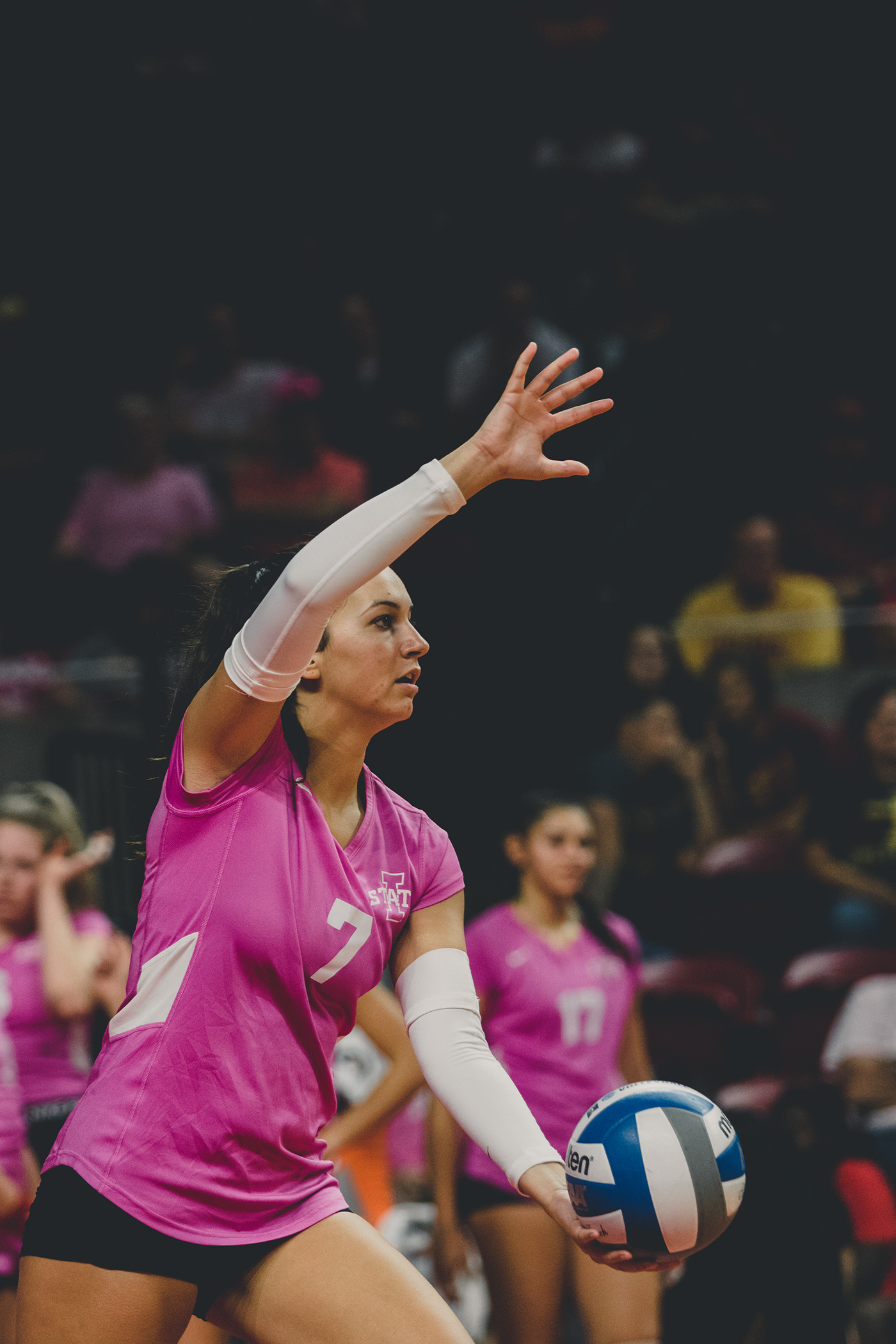iowa state iowa state volleyball sports photography digital photography  SMSports breast cancer awareness