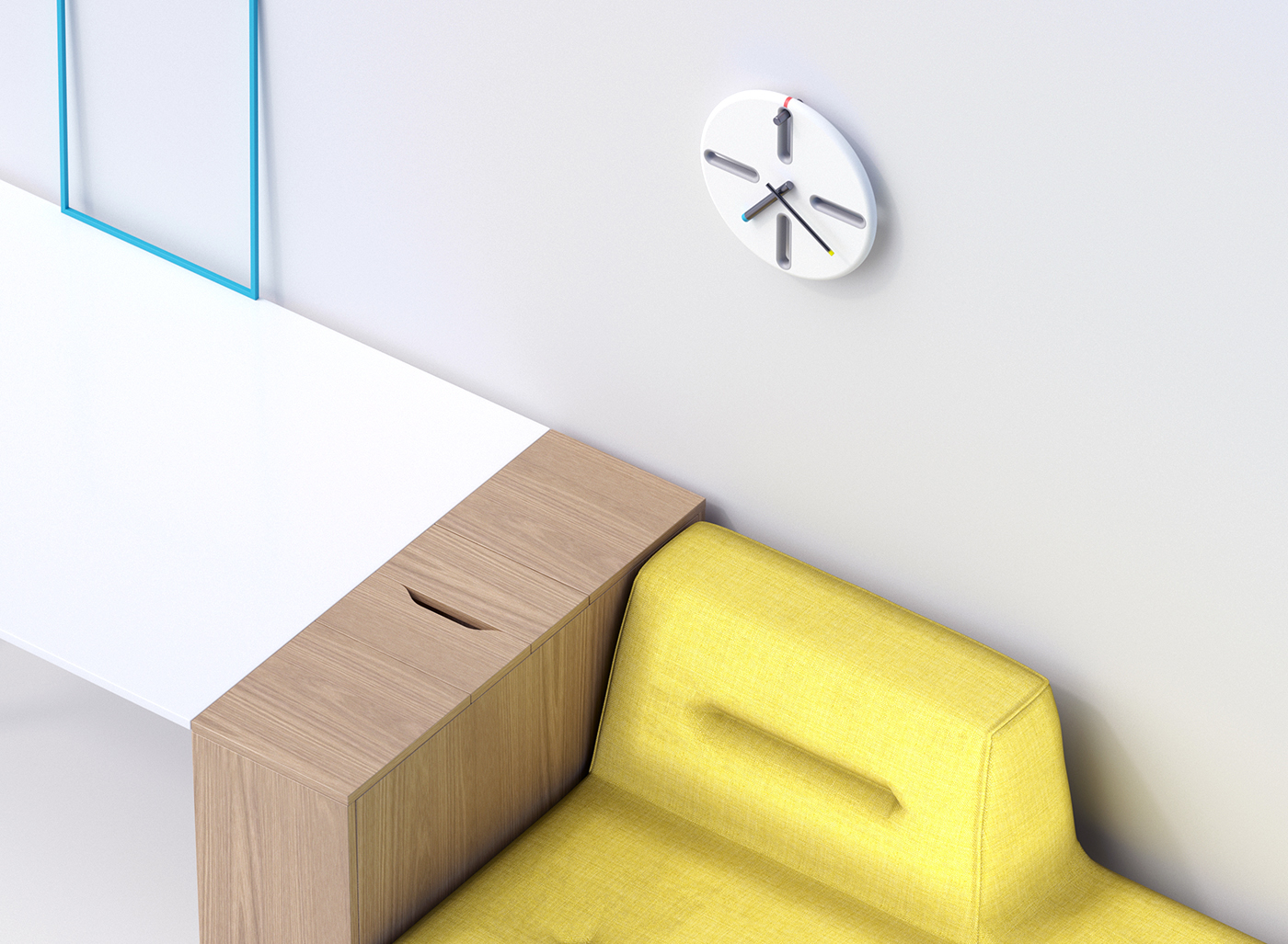 Inductrial Design clock product design  Interior