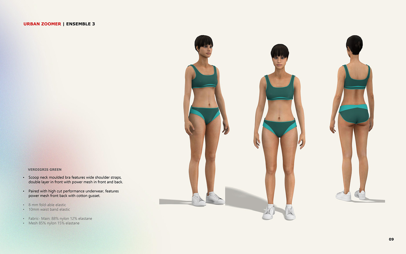 3D Athlesiure Clo3d Intimate knitwear Portfolio Design print design  sports sportwear design moodboard