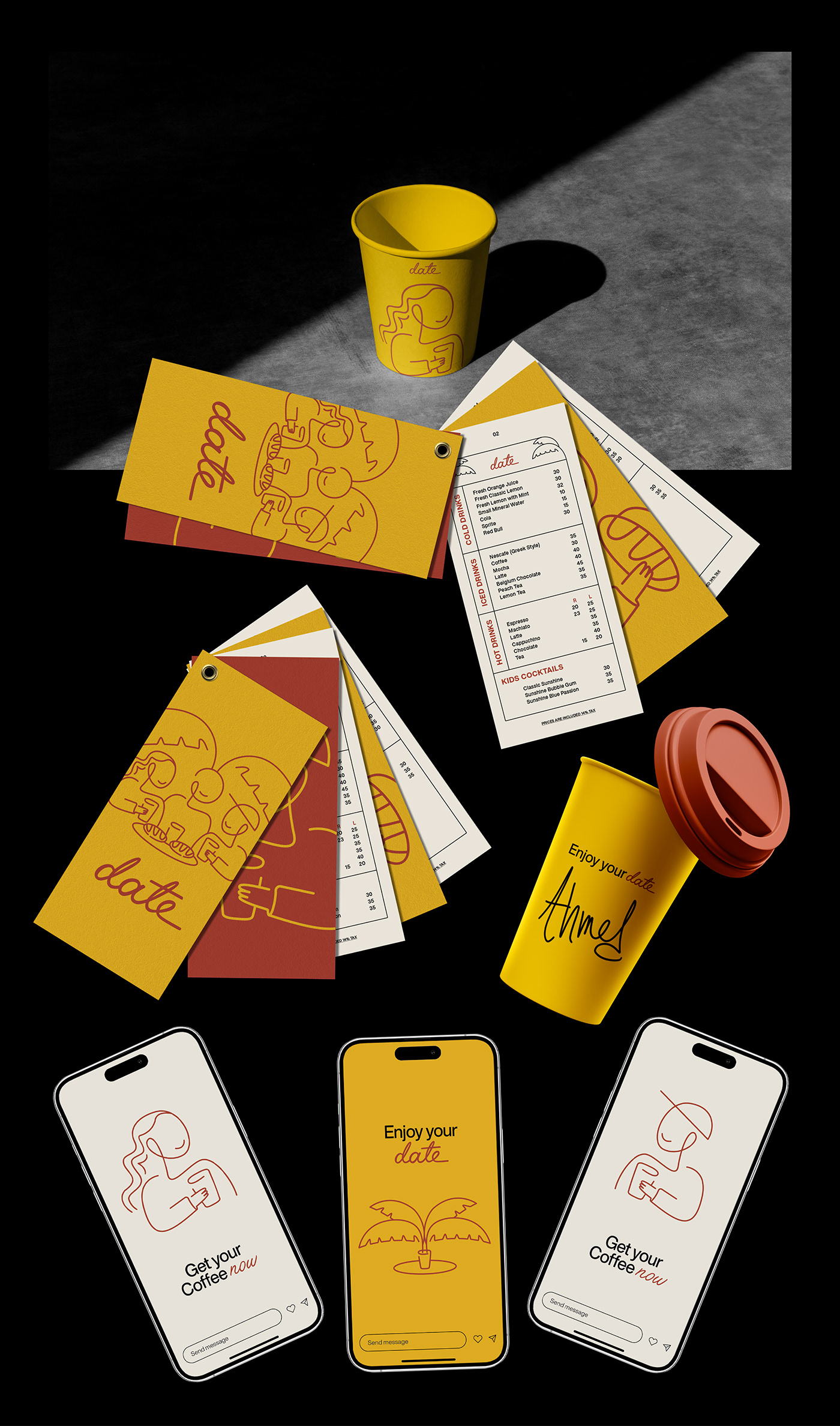 brand identity branding  cafelogo Coffee identity ILLUSTRATION  Logo Design Mockup Packaging visual identity