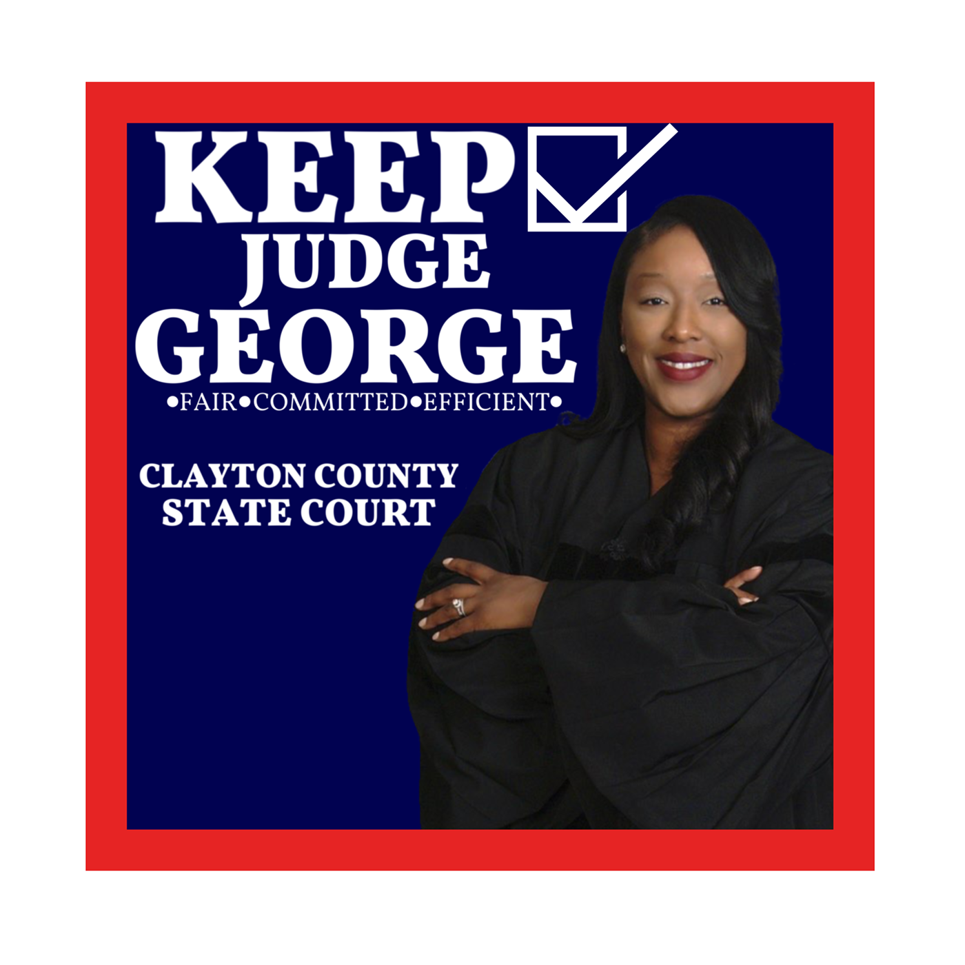 judge flyer graphic design  art Georgia county state George Judge George