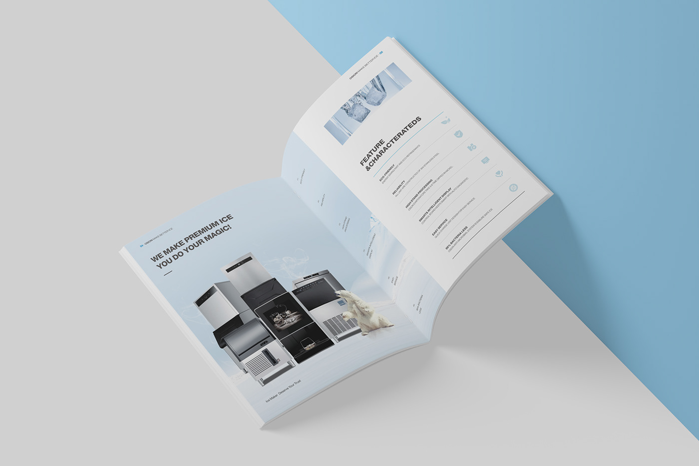 design 制冰机画册 画册设计，宣传册设计， 招商手册 产品手册 宣传册 排版 視覺設計