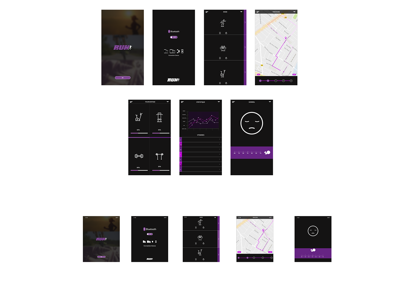 UI ux design Interface Interacti Web mobile sport fitnes ios iphone