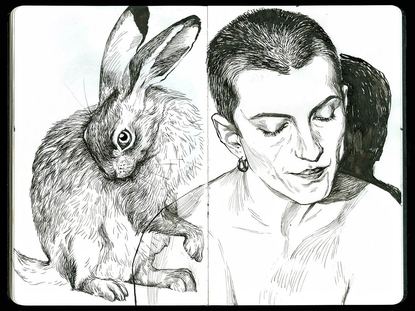 sketch sketchbook ink drawing portrait TRADITIONAL ART markers artwork Drawing  color pancil