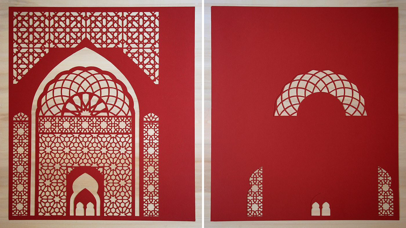 paper Paper cutting paper craft Morocco pattern islamic naba milano paper art