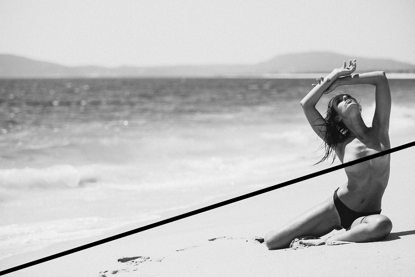 beach sea paradise model nude sensual Hot Summer. Fashion  ana rita pereira