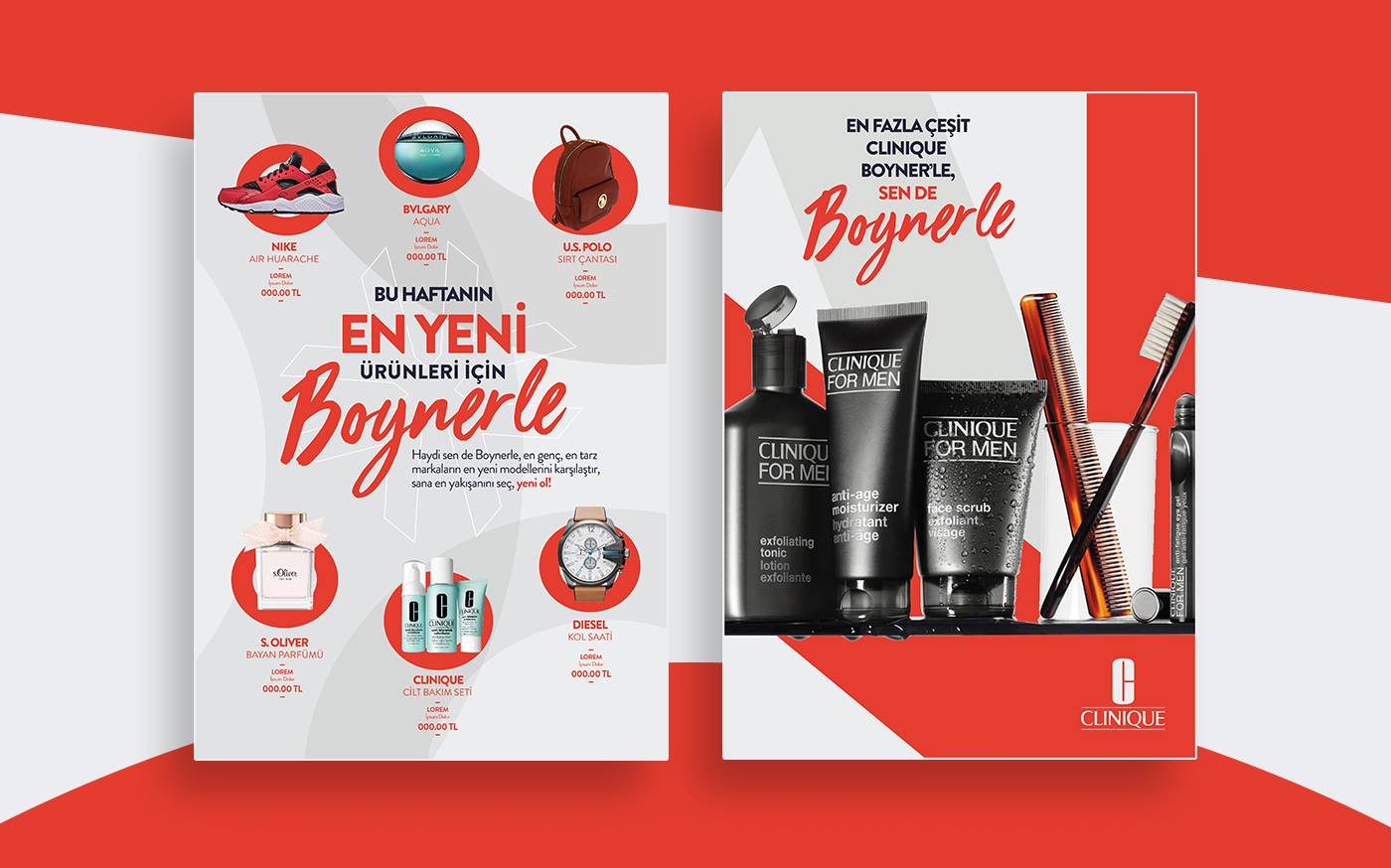graphic design BOYNER Fashion  branding  istanbul department store