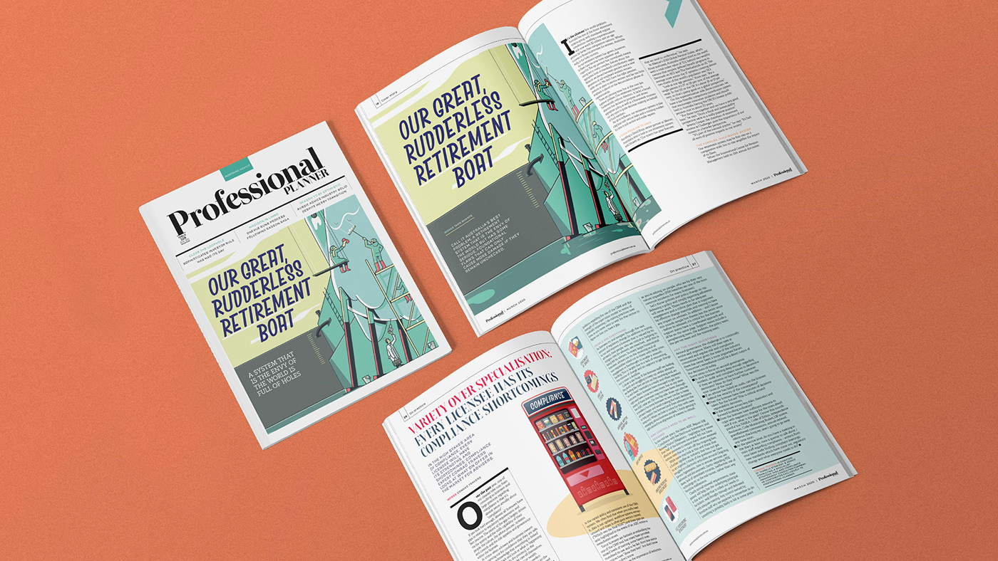 art direction  design financial magazine publication stock imagery
