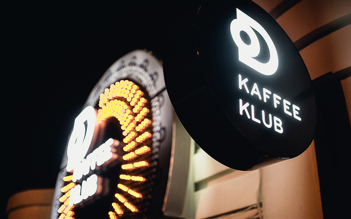 club coffee  club kaffee klub menu bar karaoke brand identity branding  Logo Design Packaging
