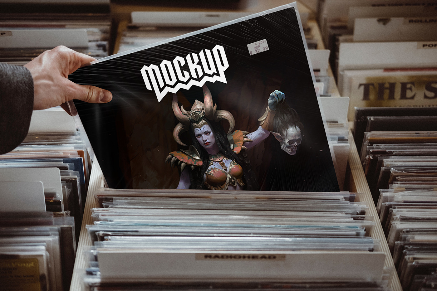 Vinyl Mockup vinyl template record cover music Mockup download Vinyl Cover photoshop template photoshop mockup comp