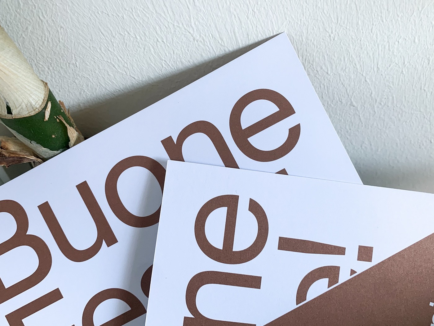 Behance design graphic design  Greetings card italia lugano plants swiss SwissDesign typhography
