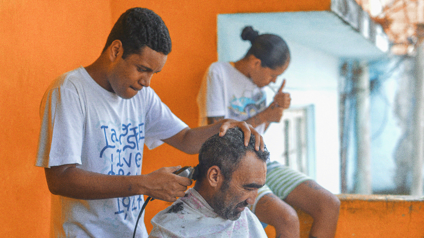 barber BARBER'S orange hair beard haircut barber shop barbering undercut grooming