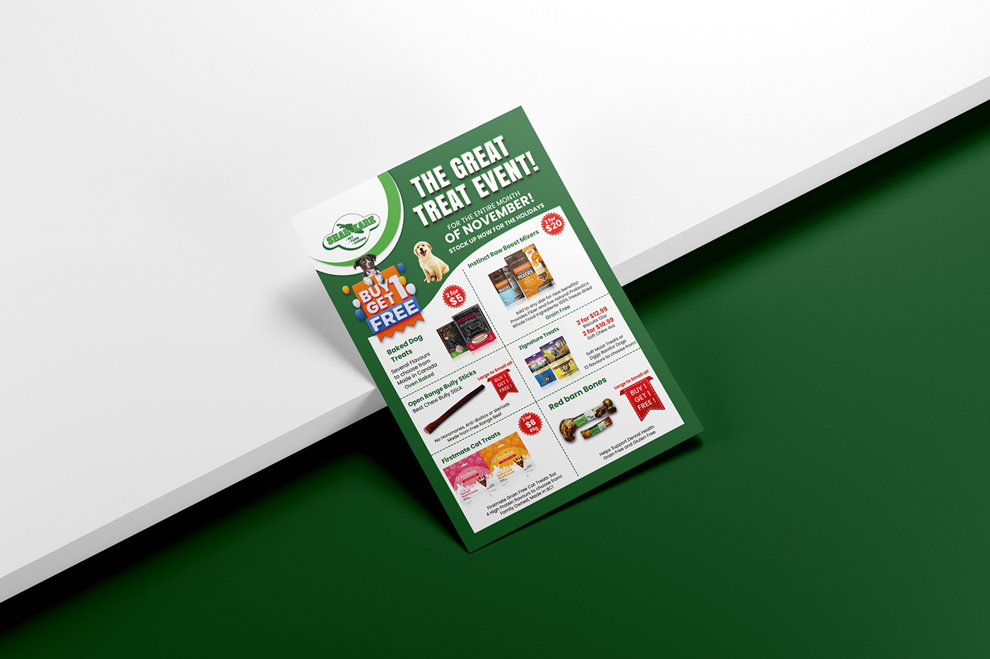Event flyer banner post marketing   Advertising  brochure catalog the great treat