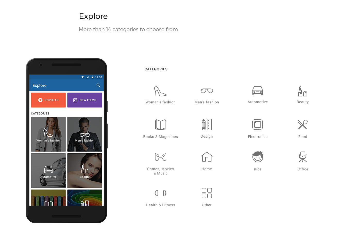 Mobile UI UI/UX android play Google Play Android Apps