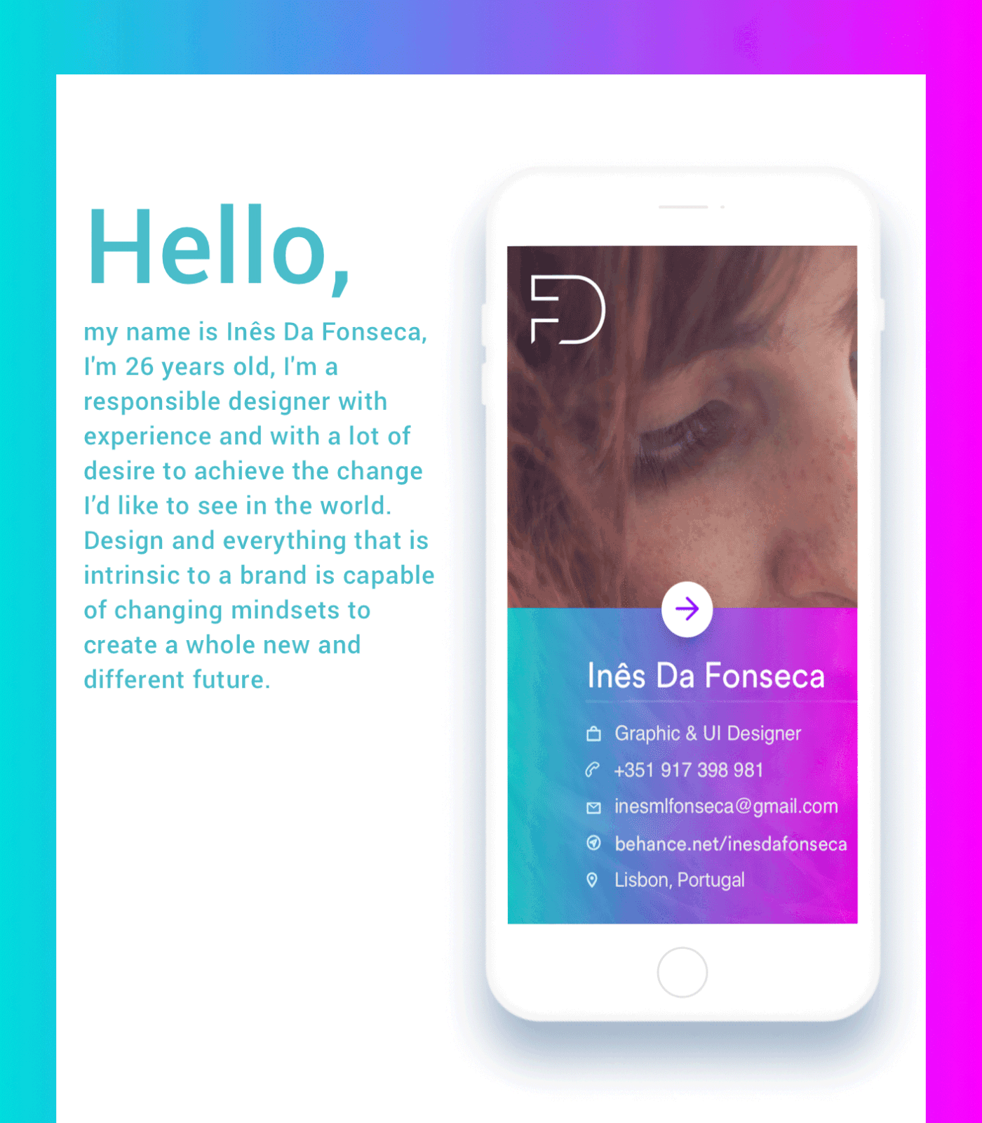 Personal Brand app color design ux/ui user interface user experience Webdesign