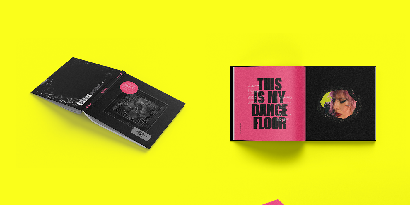 Album Booklet cd Chromatica Lady Gaga Packaging poster vinyl graphic design  music