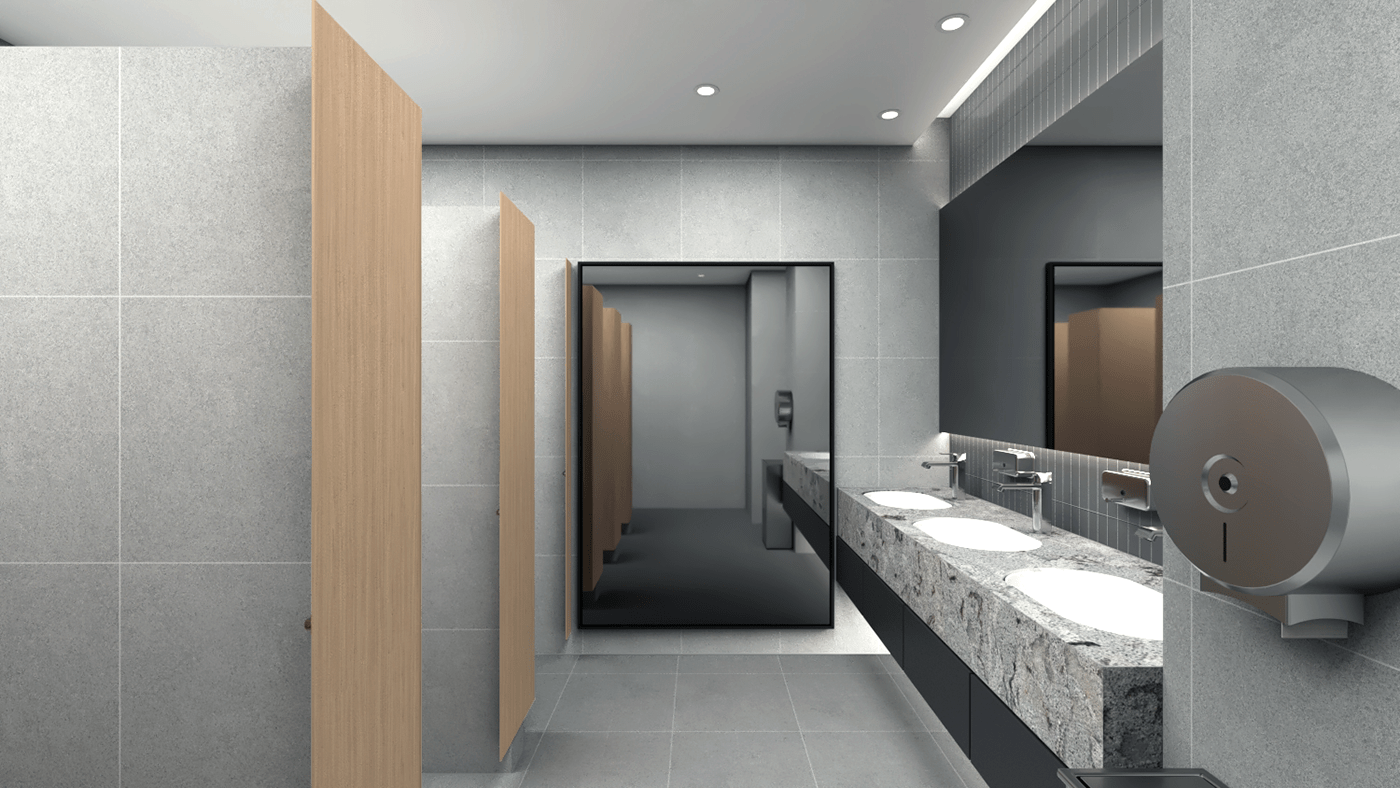 bathroom design interior design  Render 3D visualization