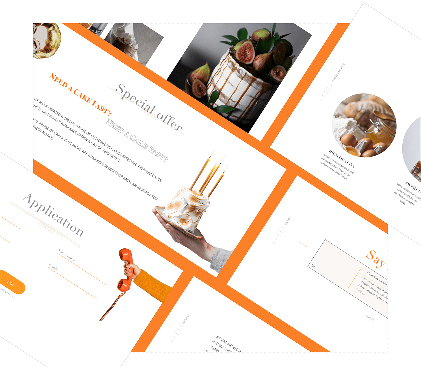 ui design Figma Web Design  landing page UX design Behance photoshop design dessert Food 