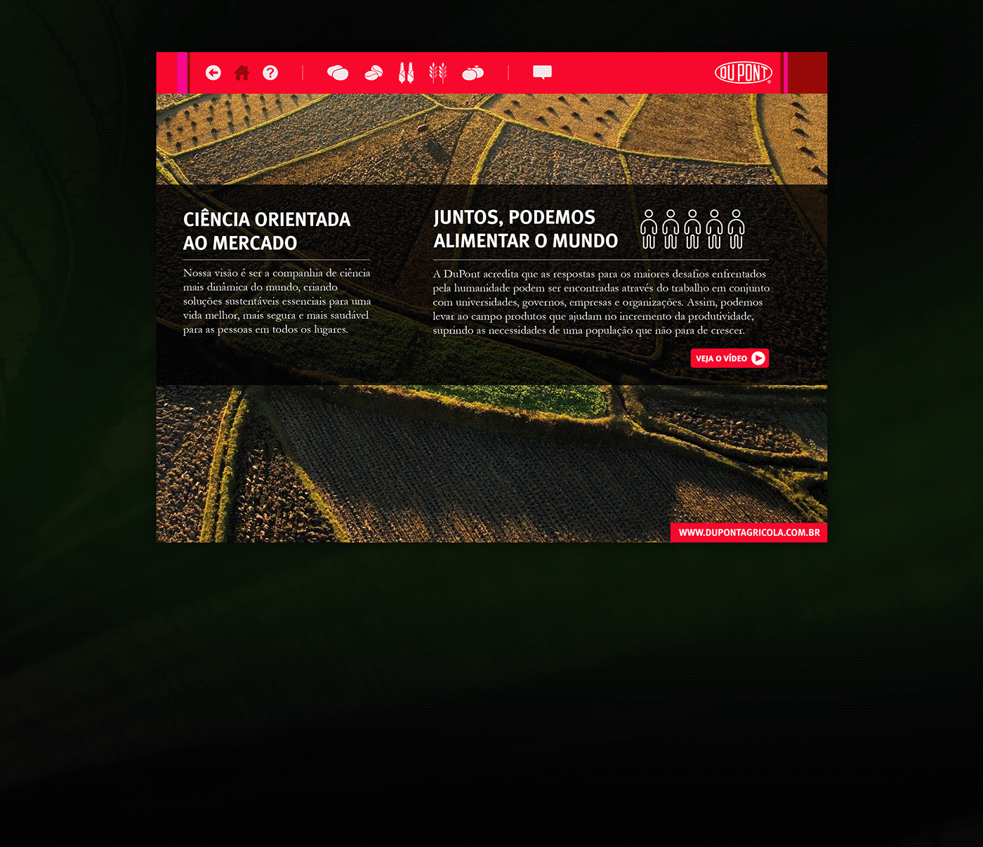 agriculture app design dupont photoshop Webdesign