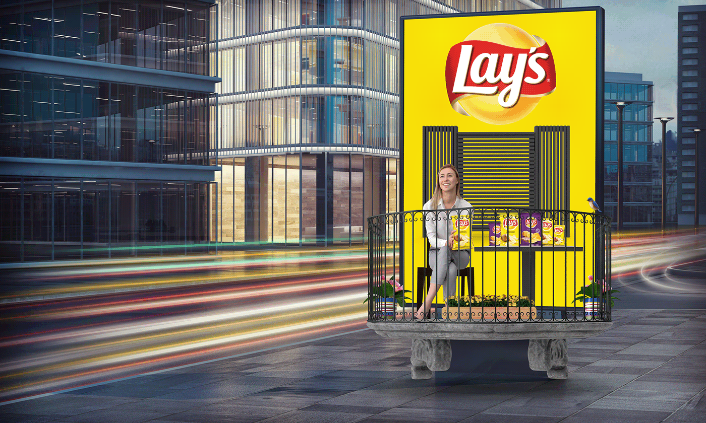 3D Food  Lays Lays chips life Outdoor