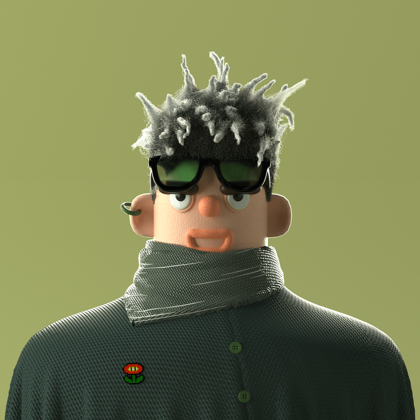 3D c4d CGI Character design  cinema 4d identity octane redesign Render xddailychallenge