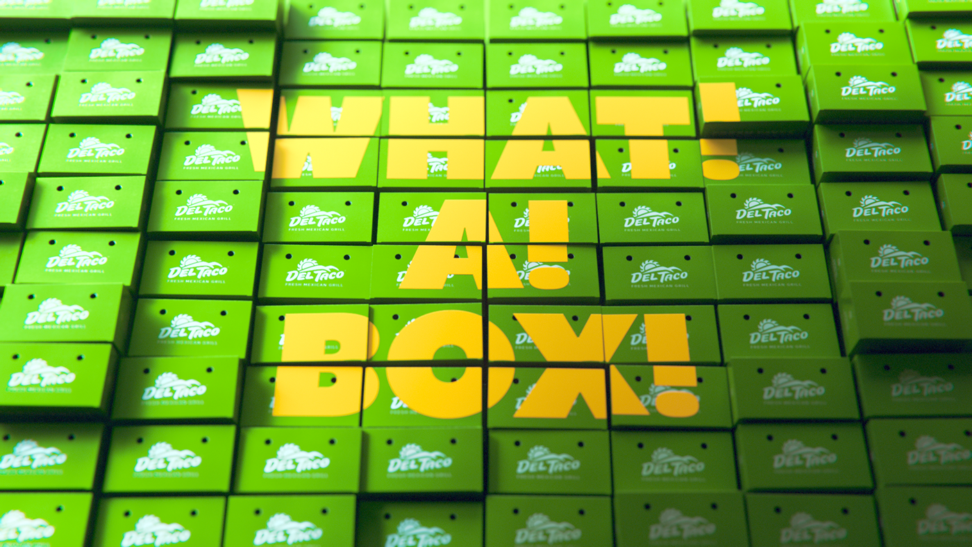 Del Taco cinema 4d CGI boxes arnold compositing commercial Camp + King 3D