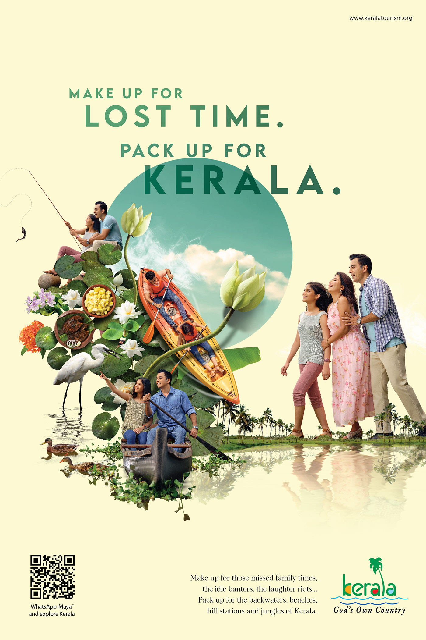 kerala travel poster