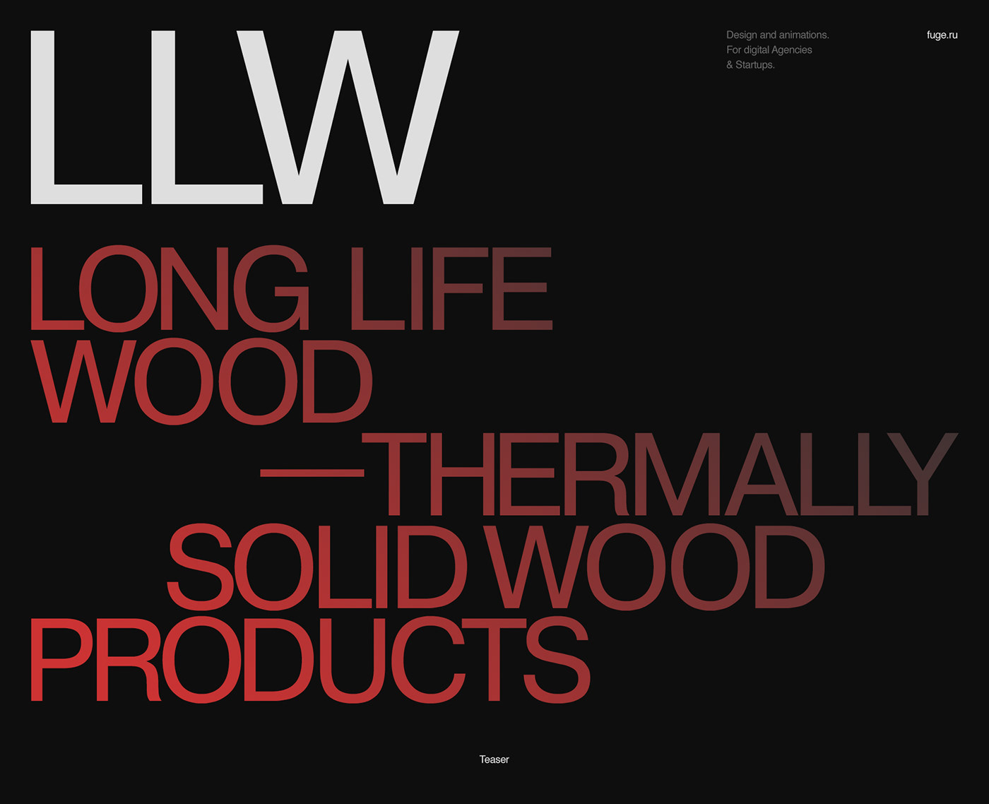 Web Website promo wood catalog gallery minimal guidline black red White