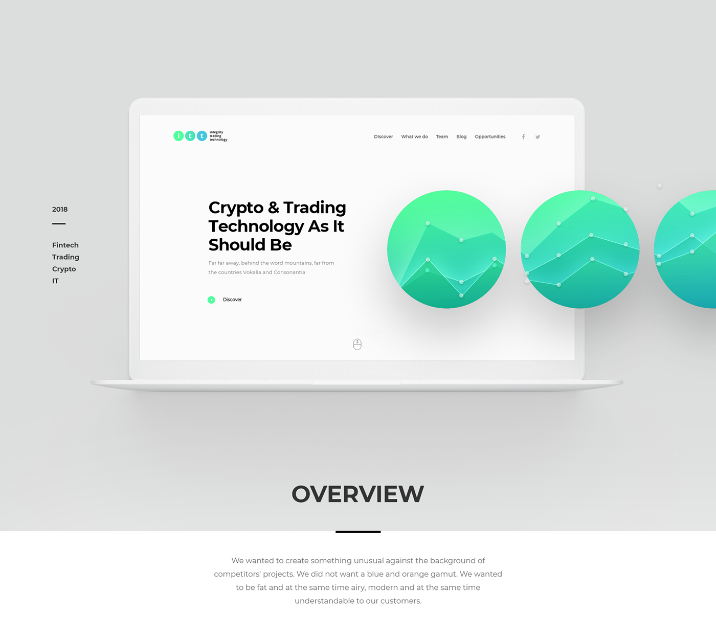 Logotype identity landing page web-design financial blockchain cryptocurrency Green logo it site trading site