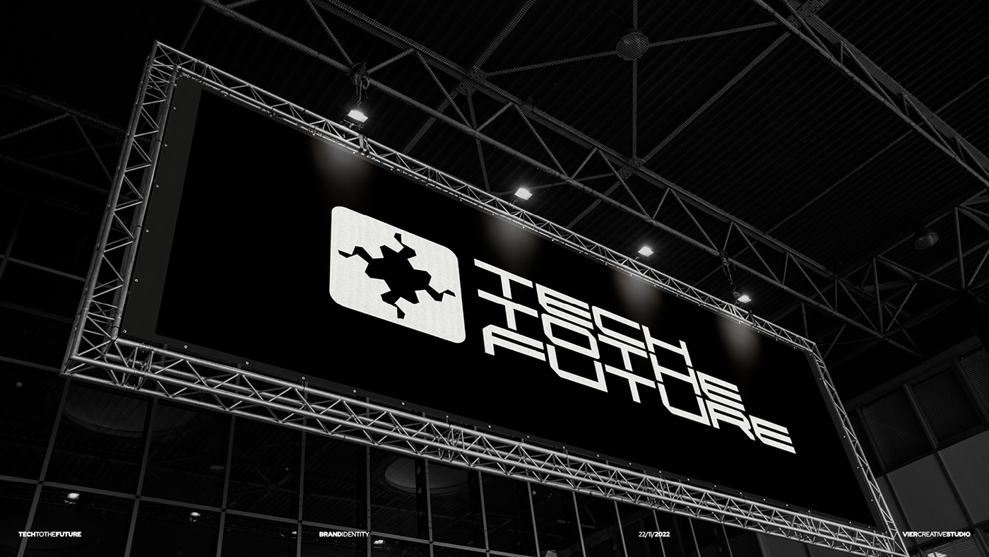 branding  Event logo typography   visual identity Cyberpunk gears mysterious neon colours tech