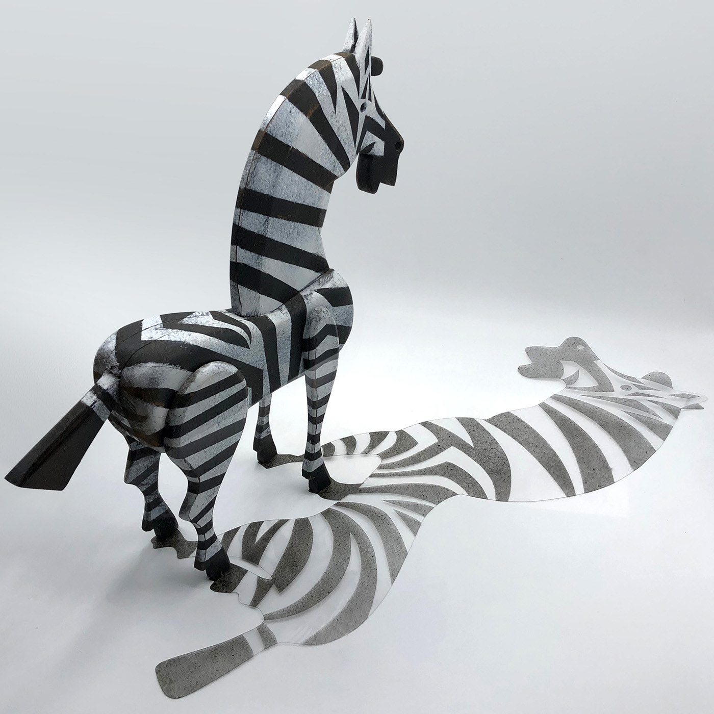 concept concept art conceptual sculpture wood zebra
