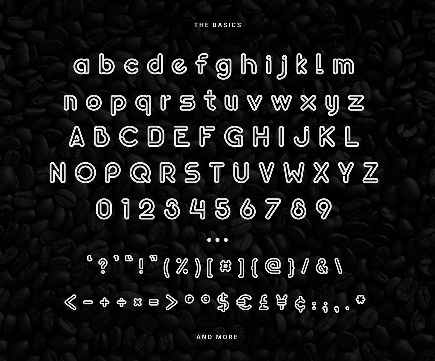 coffee shop Typeface type typography   Display