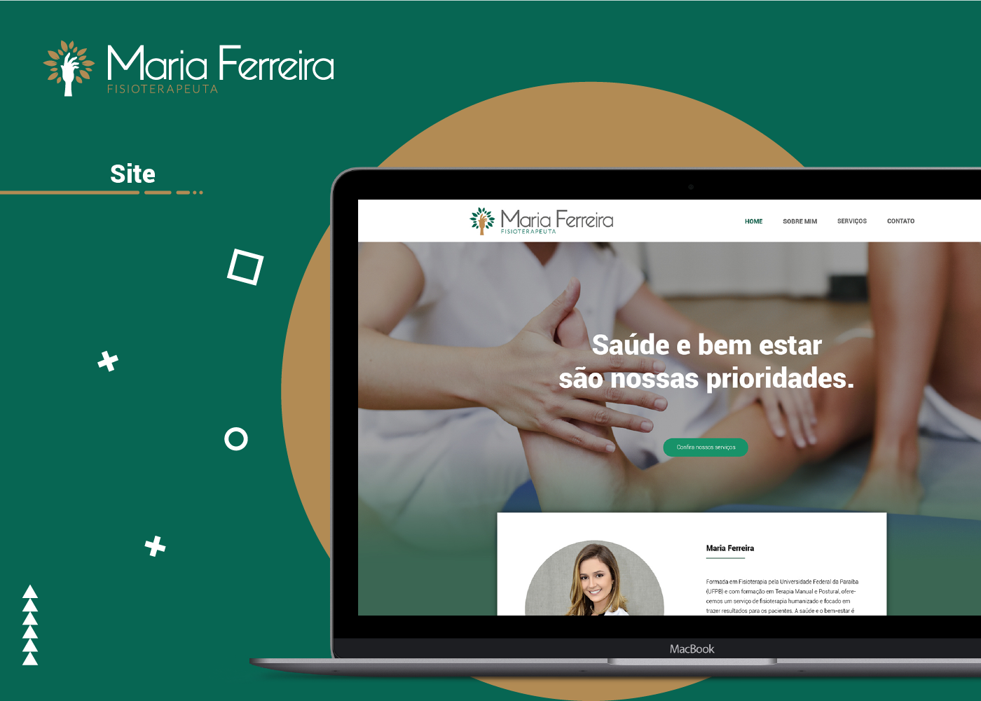 Webdesign ui design Website fisioterapia saúde