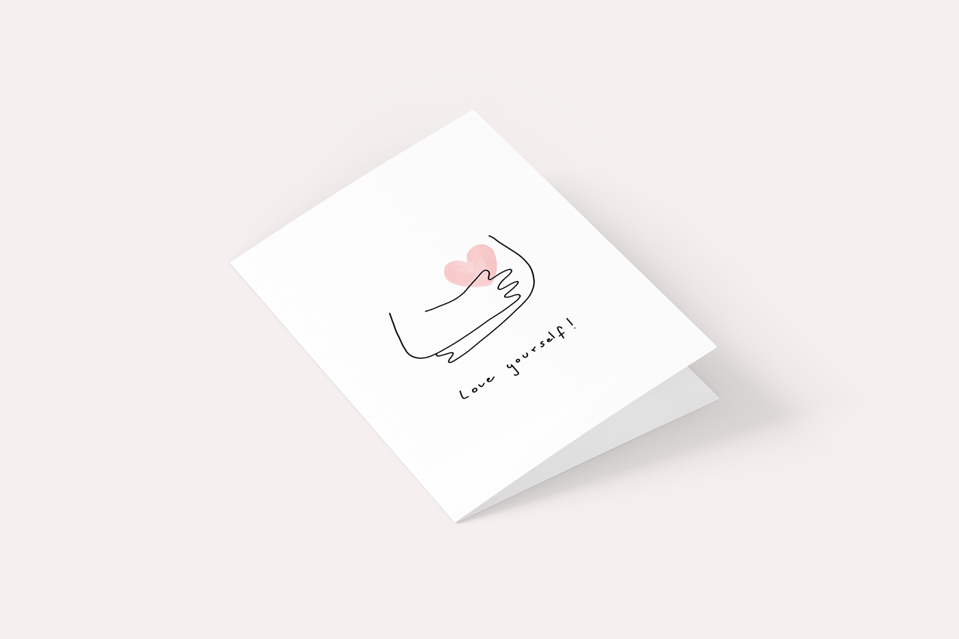 acceptance birthday card body positive greeting card greetings illustration design love yourself print design  selflove stationery card