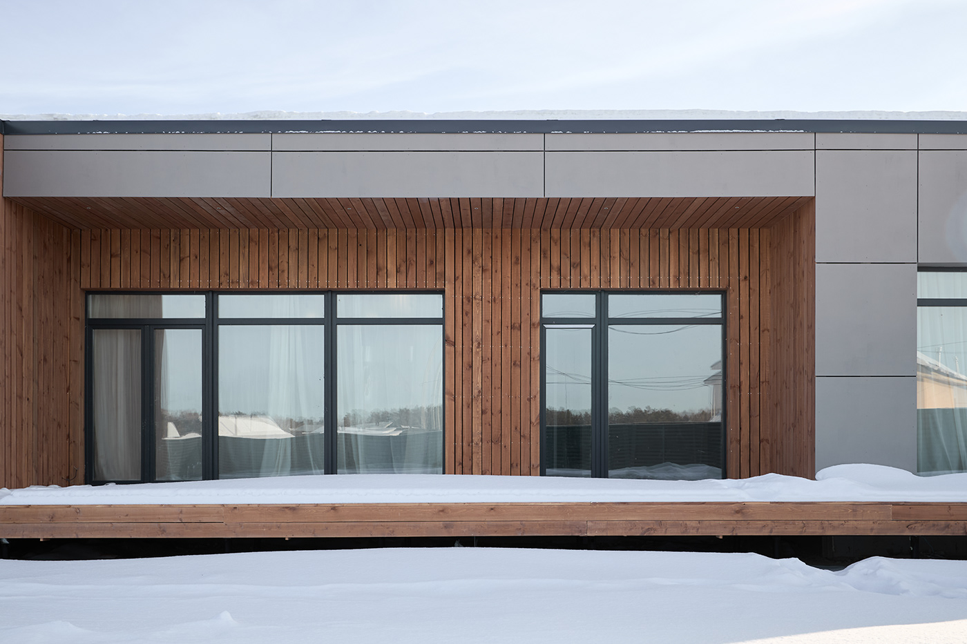 modern architecture windows snow winter interior design  Interior Smart Home smart lock SKY