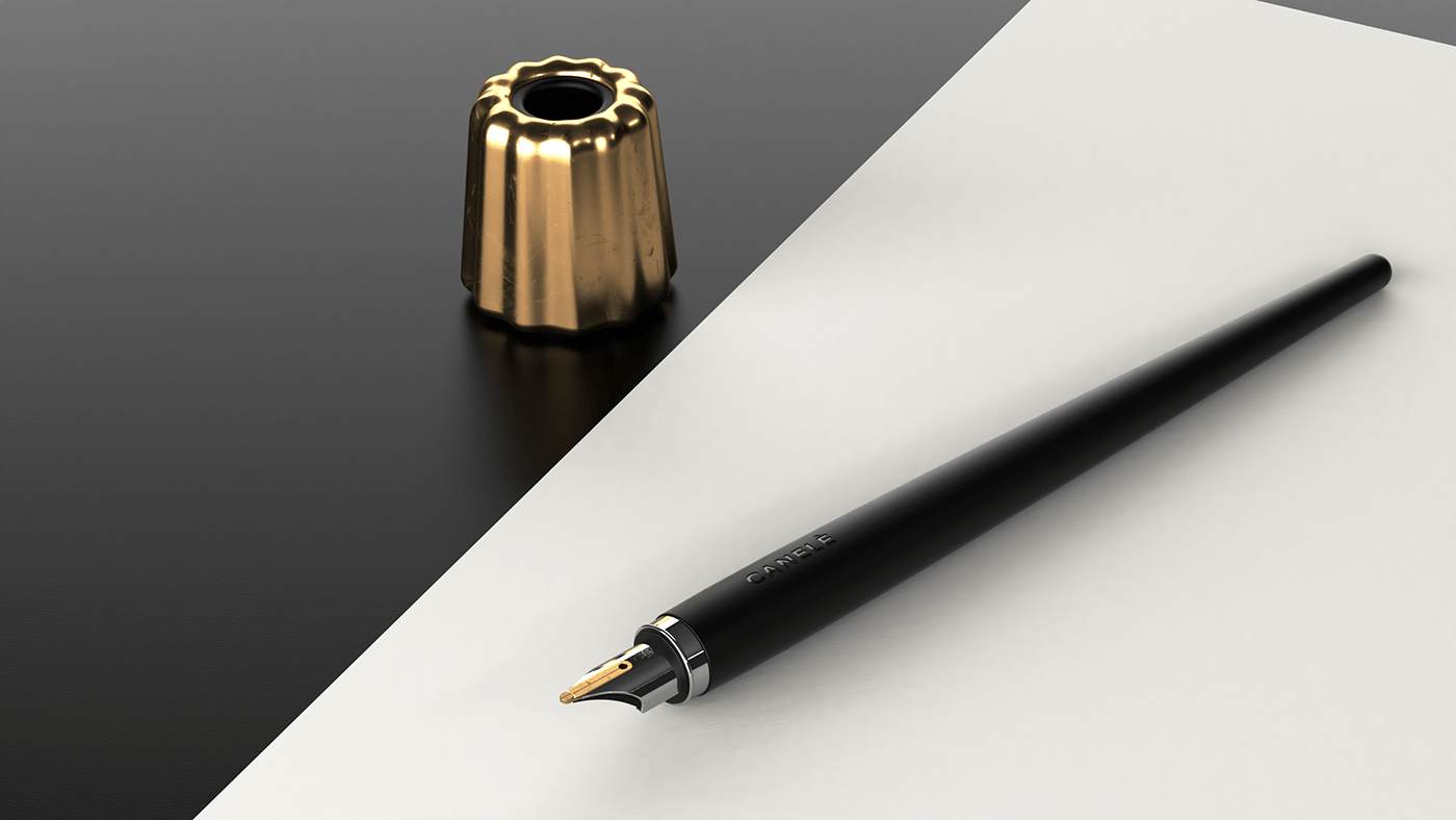 industrialdesign penholder productdesign Stationery stationerydesign fountain pen luxury premiume Render design challenge