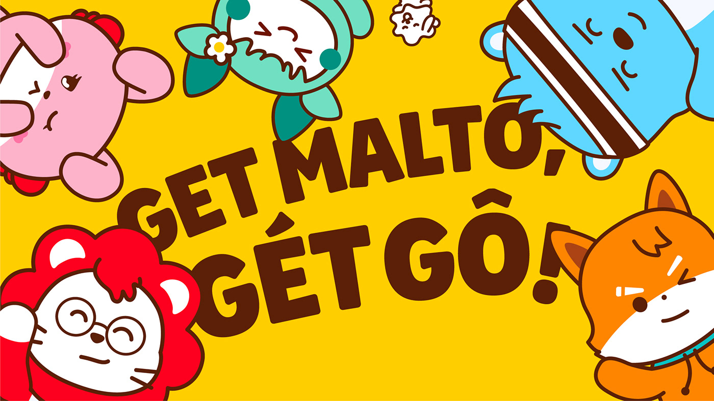 Malto Branding, Packaging, Typography & Mascot Characters by M - N Associates