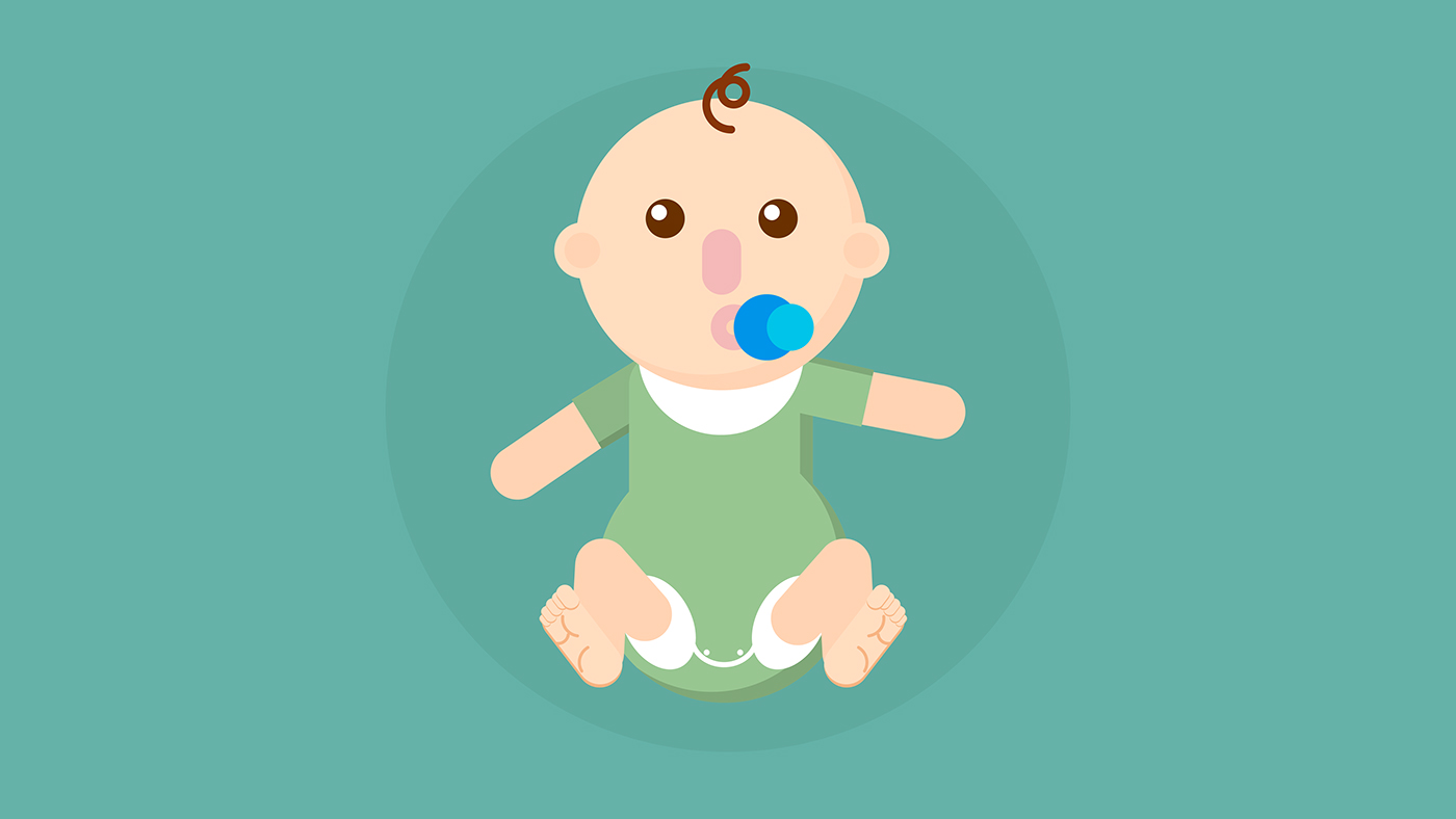 flat infograph infographic Character baby police pregnant nerd ILLUSTRATION  Animation Concept
