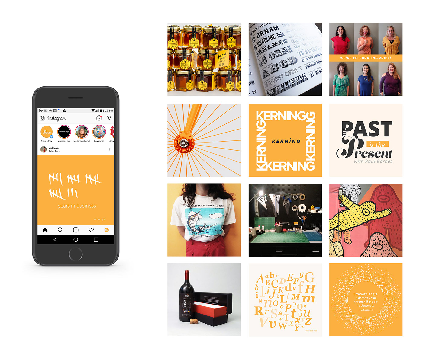 social media instagram Stories posts branding  typography   vector