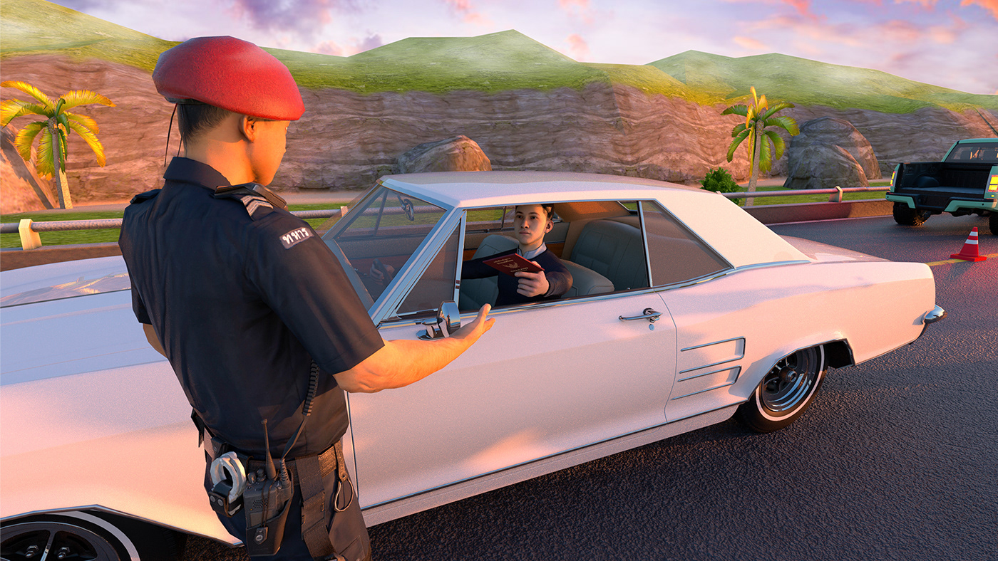 photoshop unity blender 3D Render Unreal Engine car Character design  lighting portrait