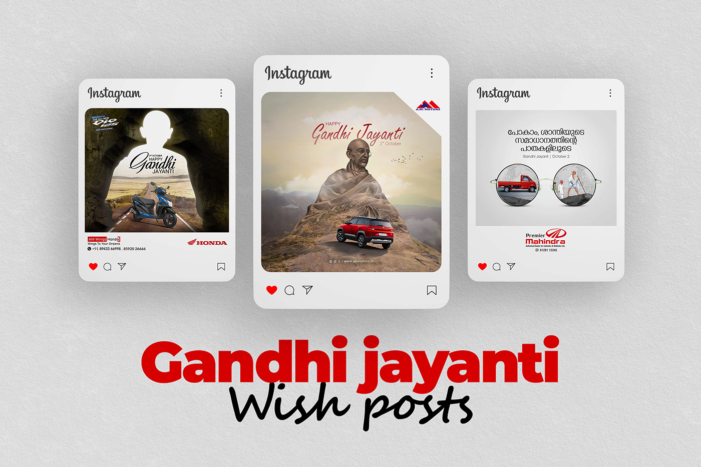 India gandhi jayanti creatives manupulation Social media post Graphic Designer Socialmedia ads post social media