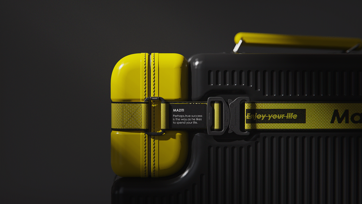 industrial design  keyshot渲染 product design  trunk 产品设计 作品集 工业设计 行李箱