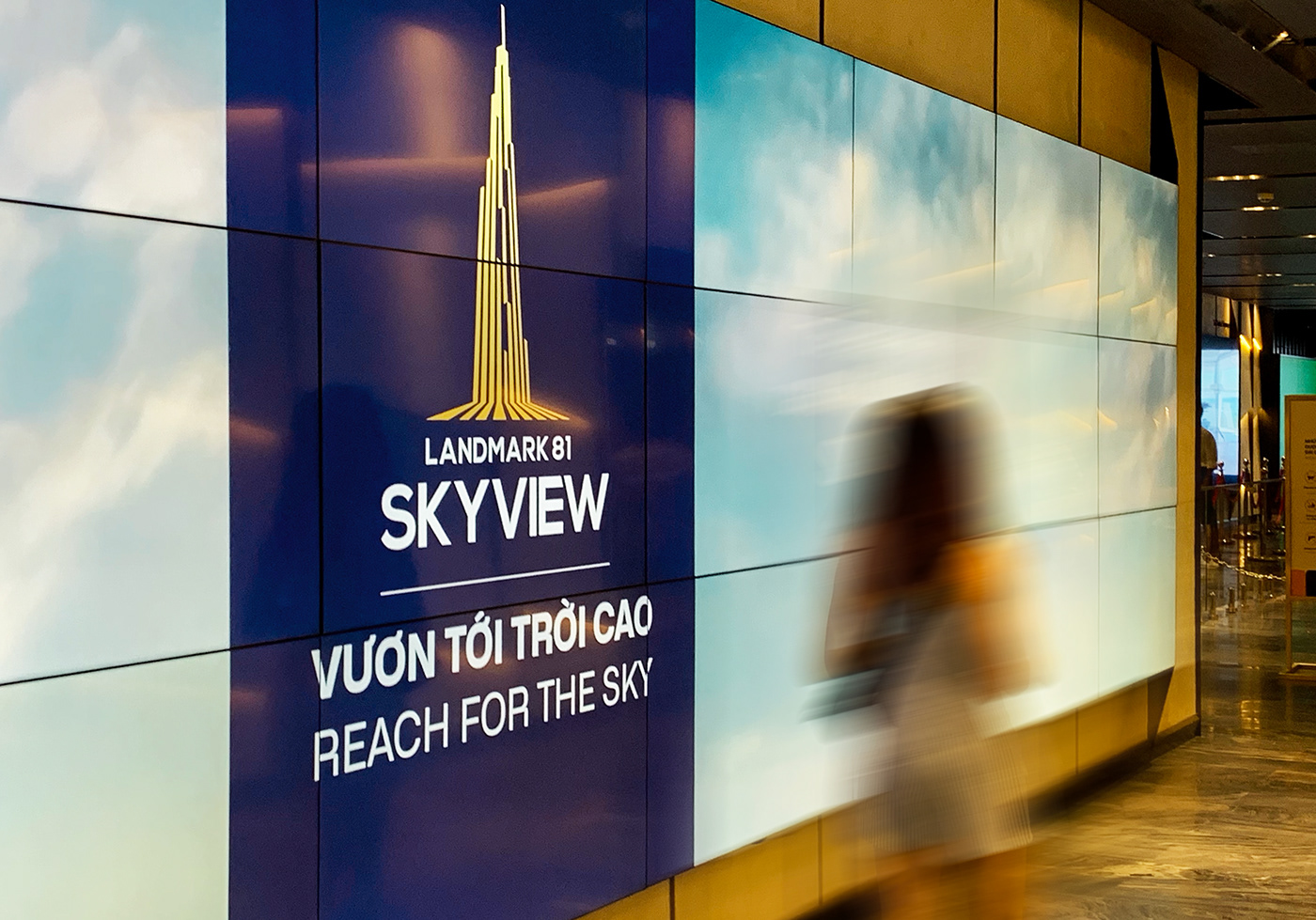 branding  logo identity vietnam Skyview tower iconic saigon Landmark realestate