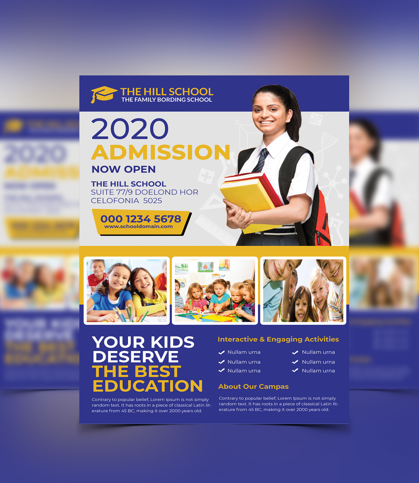 Flyer Education Template Free Printable Templates