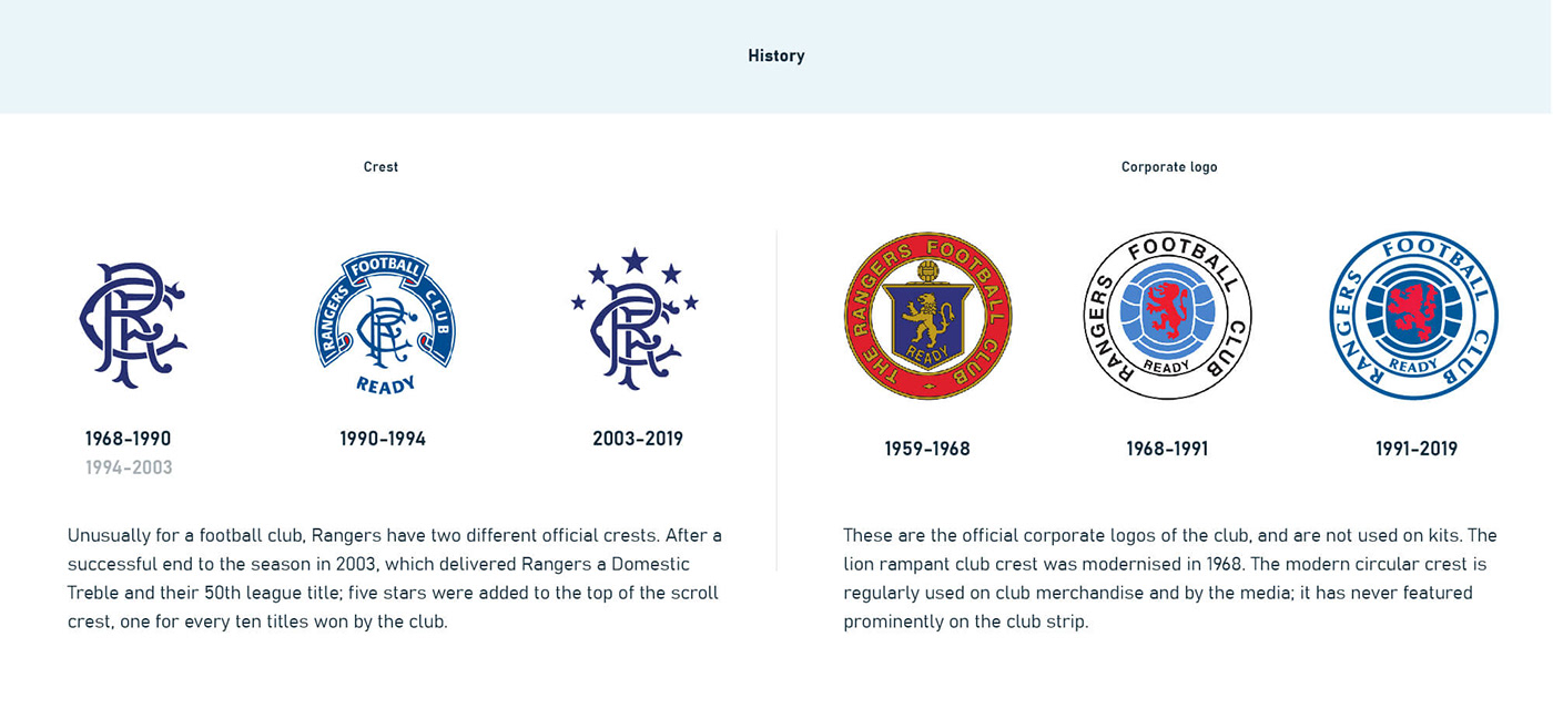 brand design sport football Rangers logo scotland concept Rebrand glasgow