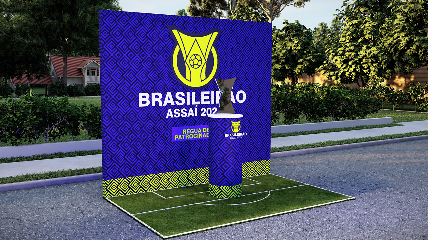 scenography cenografia Brand Design live marketing key visual brand identity brasileirão futebol design gráfico