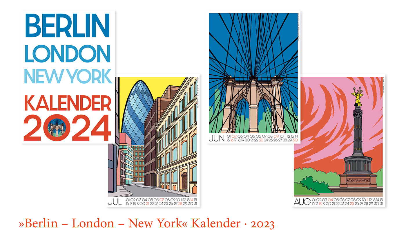 kalender print Layout graphic design  ILLUSTRATION  Drawing  Farbe color