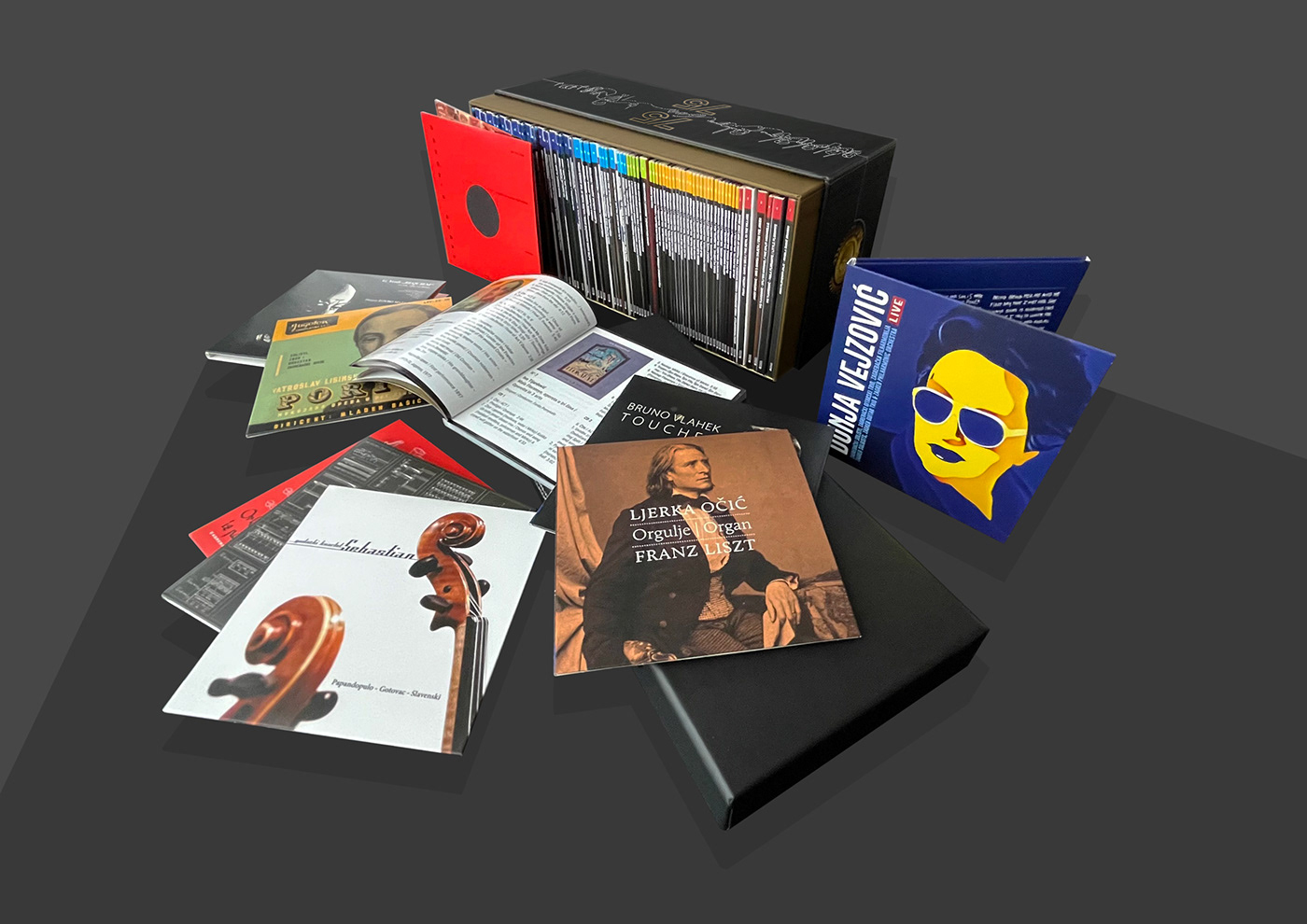 artwork box set classical music cover design croatia records graphic design  ILLUSTRATION  packaging design